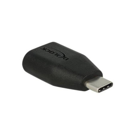 DeLOCK USB 3.0 USB-C Adapter - High-Speed Connection, Sleek Black Design, SKU: 4043619655199